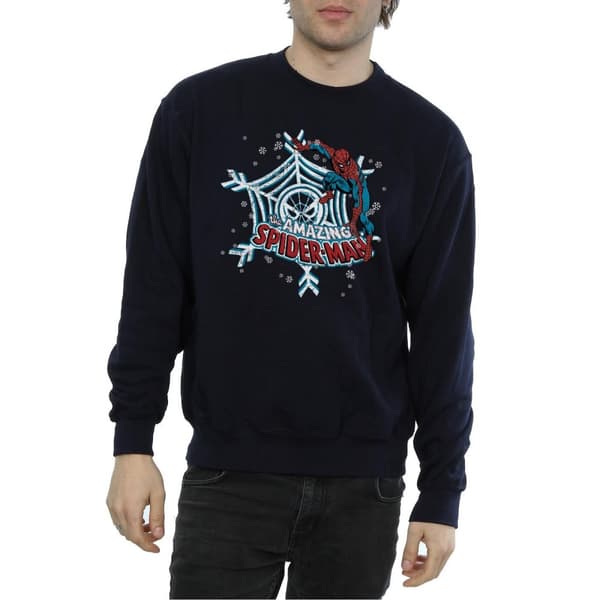 Marvel Mens Christmas Spider-Man Sweatshirt