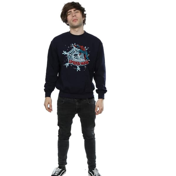 Marvel Mens Christmas Spider-Man Sweatshirt