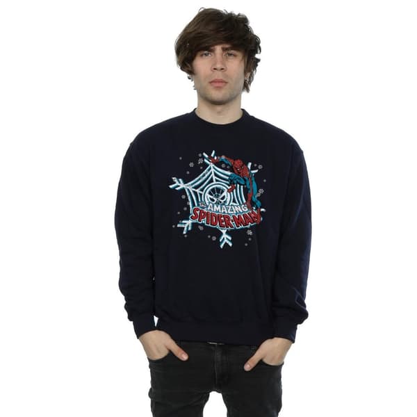 Marvel Mens Christmas Spider-Man Sweatshirt