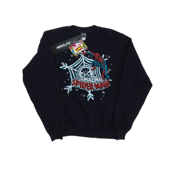 Marvel Mens Christmas Spider-Man Sweatshirt