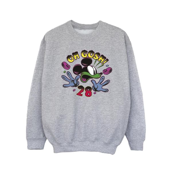 Disney Musse Pigg Oh Gosh Pop Art-tröja för flickor Sports Grey 7-8 Years