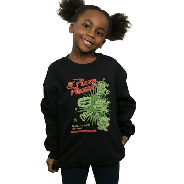 Disney Toy Story 4 Pizza Planet Little Green Men Sweatshirt för flickor