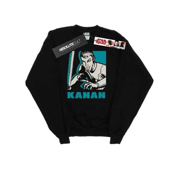 Star Wars Mens Rebels Kanan Sweatshirt Black S