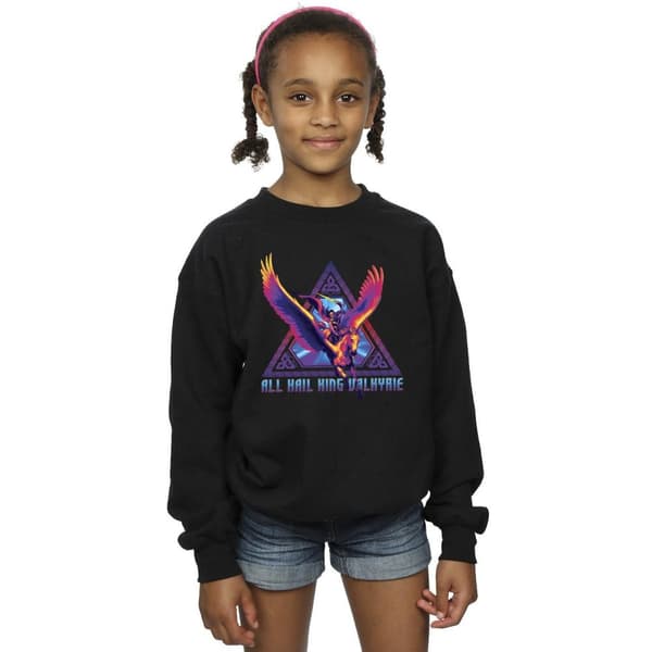 Marvel Girls Thor Love And Thunder Valkyrie Sweatshirt