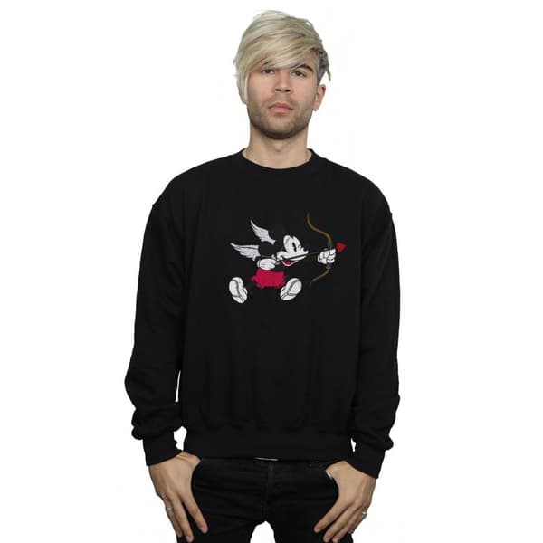 Disney Mens Musse Pigg Love Cherub Sweatshirt