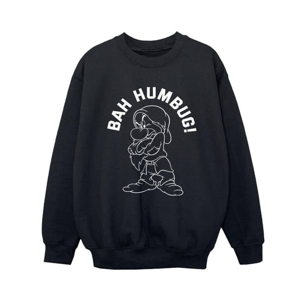 Disney Snow White Grumpy Humbug Sweatshirt för pojkar Black 9-11 Years
