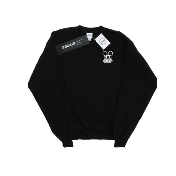Disney Girls Mickey Mouse Dont Speak Breast Print Sweatshirt