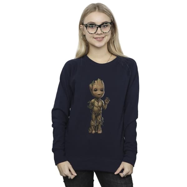 Marvel Womens/Ladies I Am Groot Wave Pose Sweatshirt