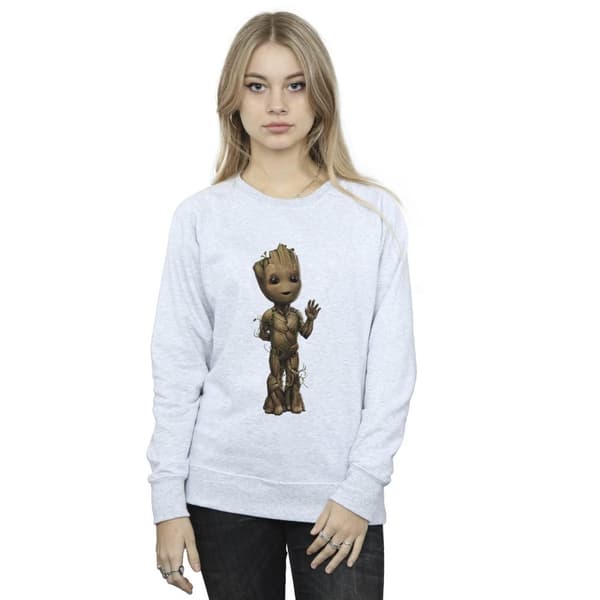 Marvel Womens/Ladies I Am Groot Wave Pose Sweatshirt