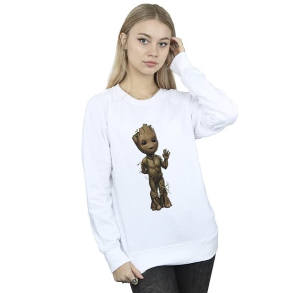 Marvel Womens/Ladies I Am Groot Wave Pose Sweatshirt