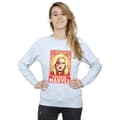 Miniatyrbild 2 av 3: Marvel Sweatshirt med Captain Marvel-ornament för damer/kvinnor