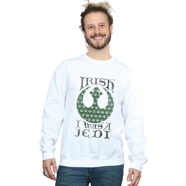 Star Wars Mens Irish I Was A Jedi Sweatshirt