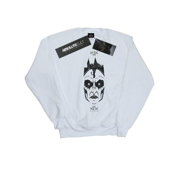 The Nun Dam/kvinnor Distressed Face Sweatshirt