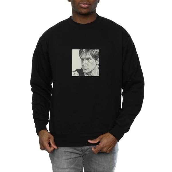 Star Wars Mens Han Solo Drawing Sweatshirt