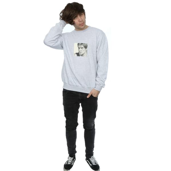Star Wars Sweatshirt med teckningar av Han Solo, herr