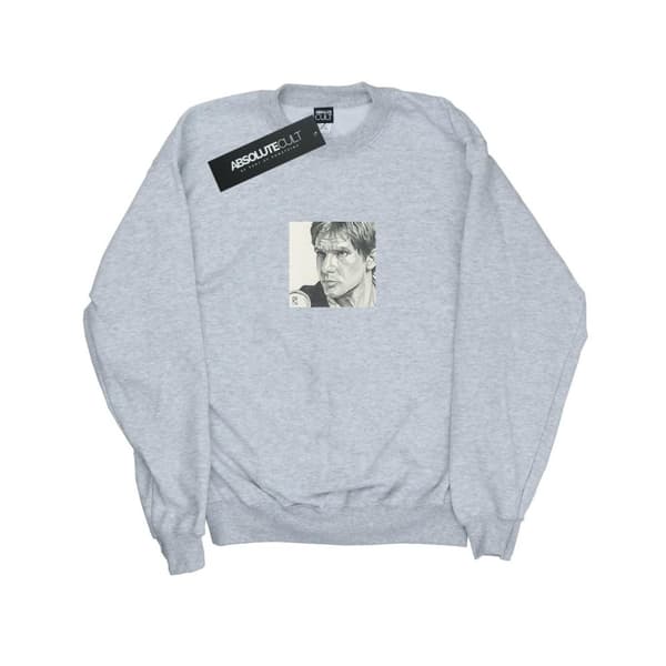 Star Wars Sweatshirt med teckningar av Han Solo, herr