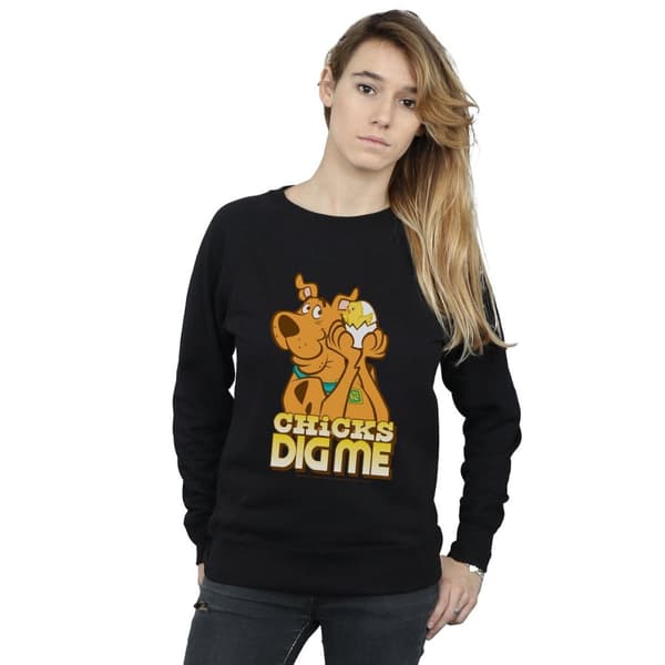 Scooby Doo Dam/Tjej - Chicks Dig Me - Sweatshirt