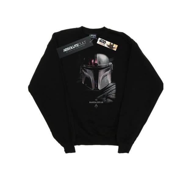 Star Wars Boys The Mandalorian Poster Sweatshirt Black 12-13 Years