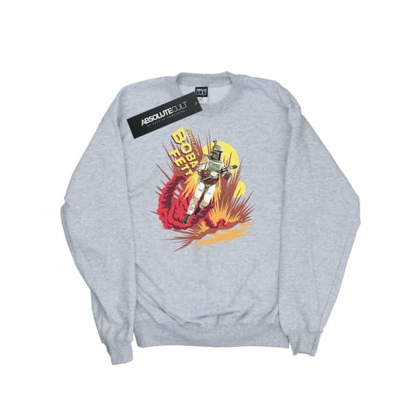 Star Wars Womens/Ladies Boba Fett Rocket Powered Sweatshirt