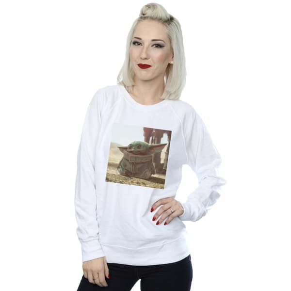 Star Wars Dam/Tjej The Mandalorian The Child Scene Sweatshirt