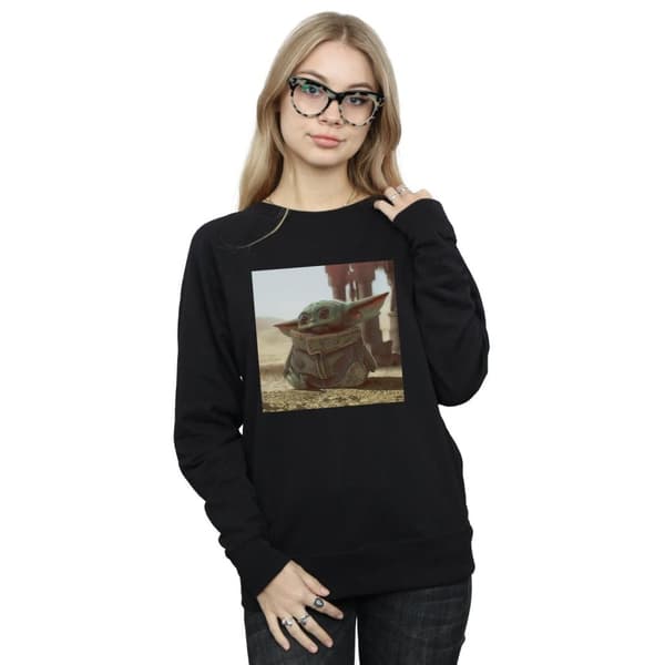 Star Wars Dam/Tjej The Mandalorian The Child Scene Sweatshirt