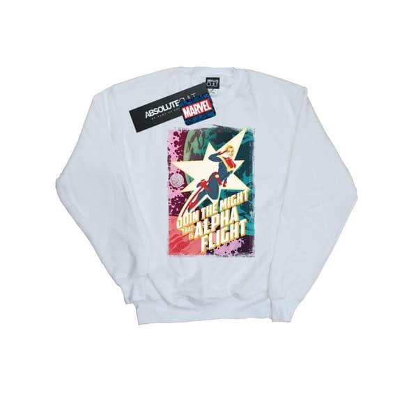 Marvel Mens Captain Marvel Alpha Flight Sweatshirt