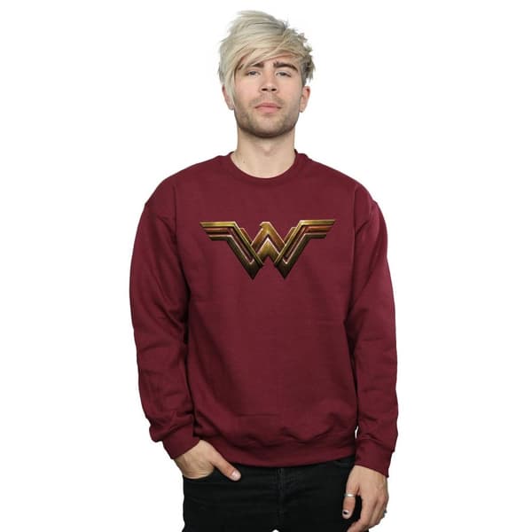 DC Comics Herrtröja med Wonder Woman-emblem från Justice League-filmen