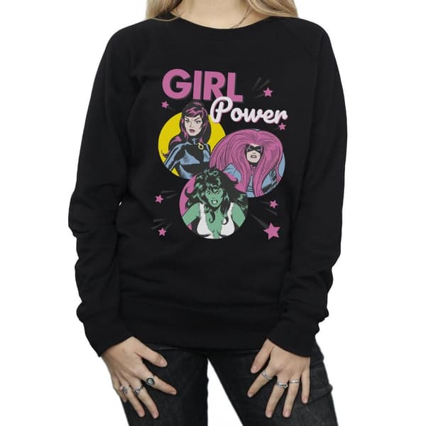 Marvel Comics Womens/Ladies Girl Power Sweatshirt
