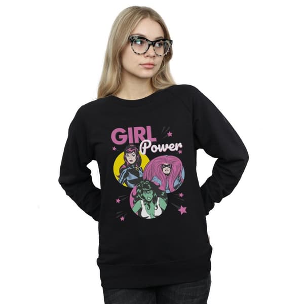 Marvel Comics Womens/Ladies Girl Power Sweatshirt