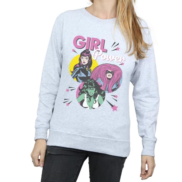 Marvel Comics Womens/Ladies Girl Power Sweatshirt
