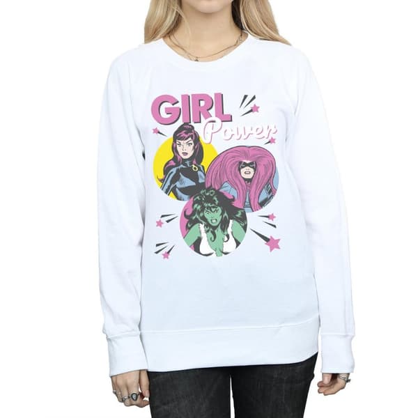 Marvel Comics Womens/Ladies Girl Power Sweatshirt