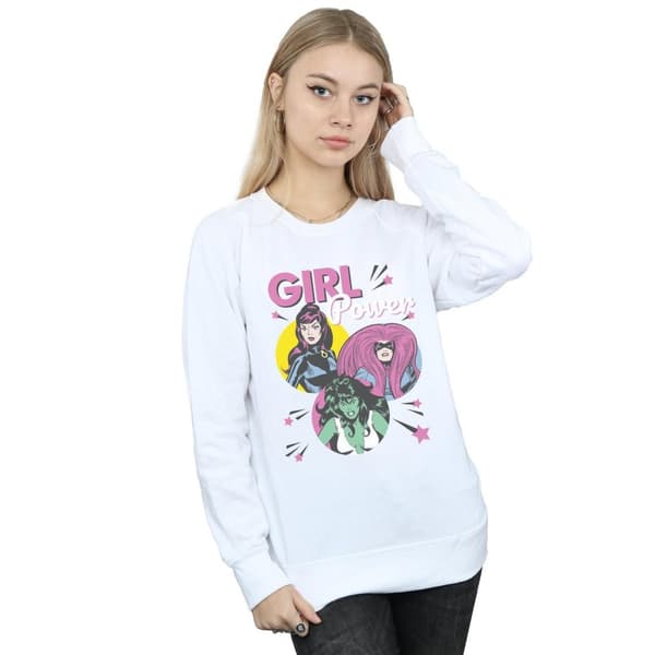 Marvel Comics Womens/Ladies Girl Power Sweatshirt