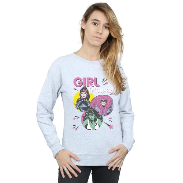 Marvel Comics Girl Power-tröja för damer/kvinnor