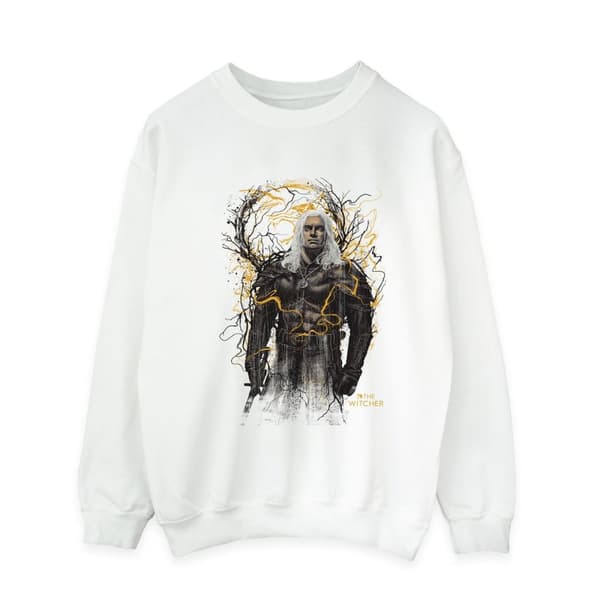 Netflix Mens The Witcher Smoking Wolf Sweatshirt