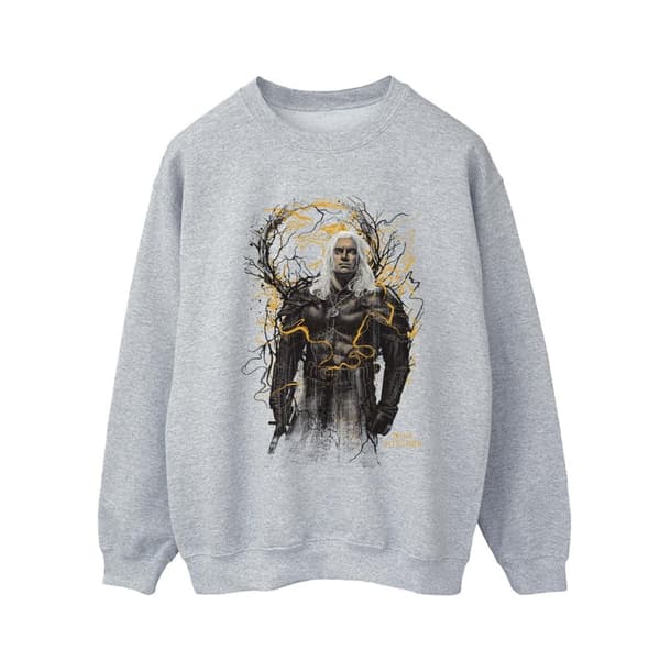 Netflix Mens The Witcher Smoking Wolf Sweatshirt