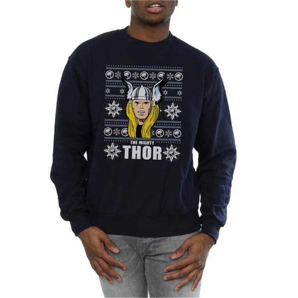 Marvel Thor Face Fair Isle-tröja, herr