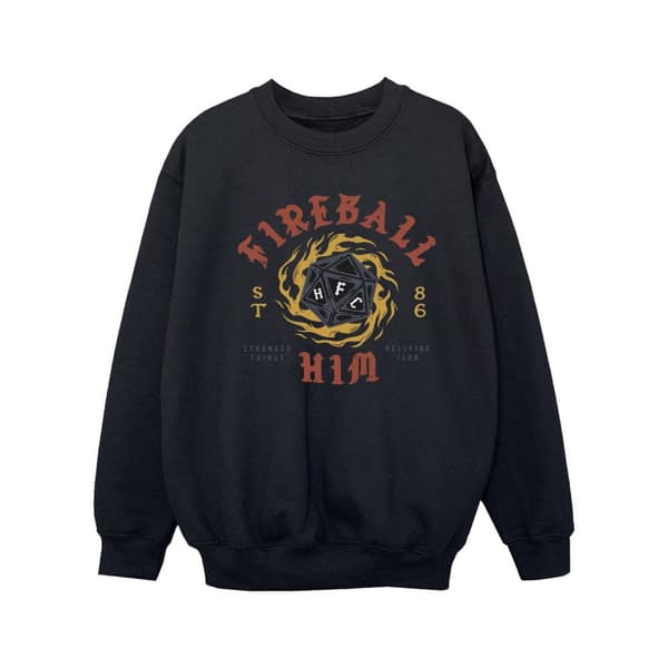 Netflix Stranger Things Fireball Dice 86-tröja för flickor