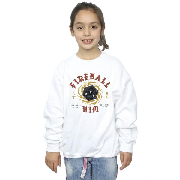 Netflix Girls Stranger Things Fireball Dice 86 Sweatshirt