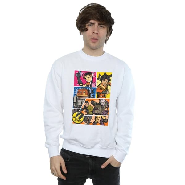 Star Wars Sweatshirt med seriestrippar - Rebels, herr