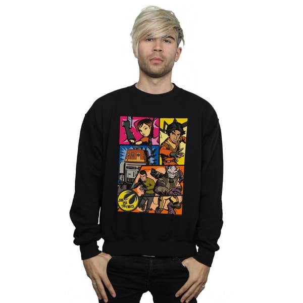 Star Wars Sweatshirt med seriestrippar - Rebels, herr