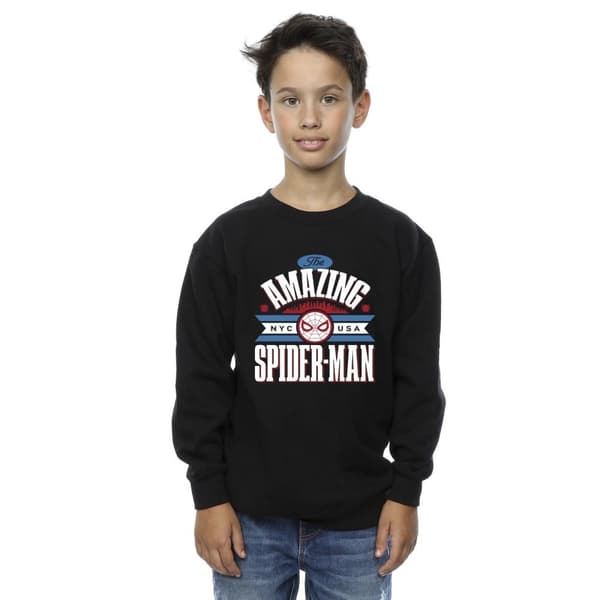 Marvel Boys Spider-Man NYC Amazing Sweatshirt
