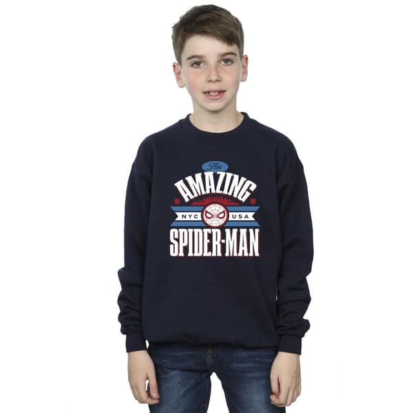 Marvel Boys Spider-Man NYC Amazing Sweatshirt