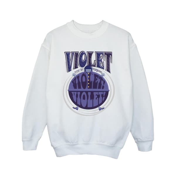 Willy Wonka Violet Turning Violet - Sweatshirt för flickor