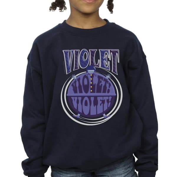 Willy Wonka Violet Turning Violet - Sweatshirt för flickor