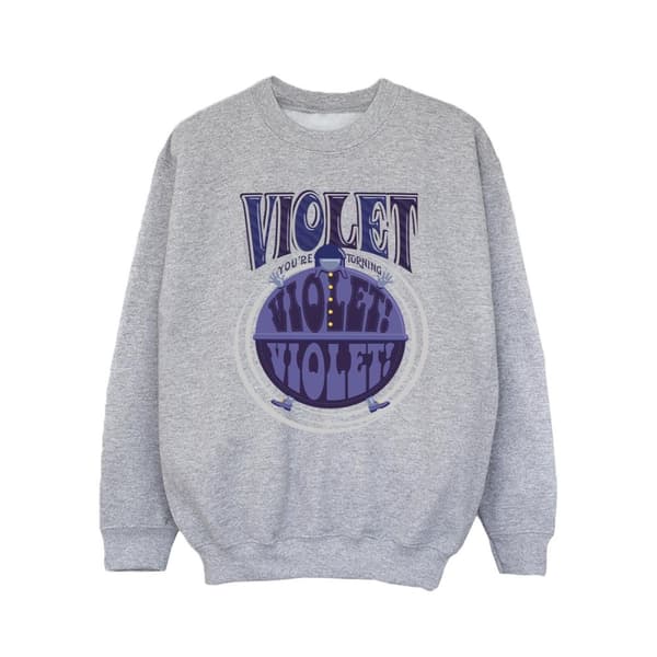 Willy Wonka Violet Turning Violet - Sweatshirt för flickor