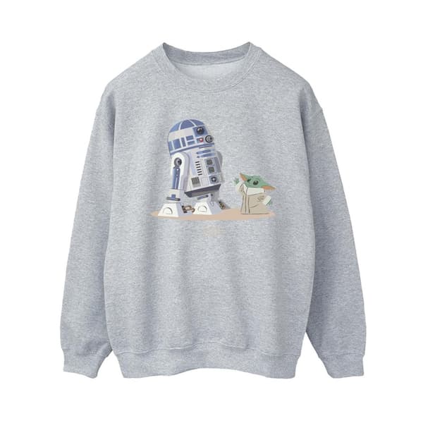 Star Wars Sweatshirt - The Mandalorian R2D2 And Grogu för damer/kvinnor