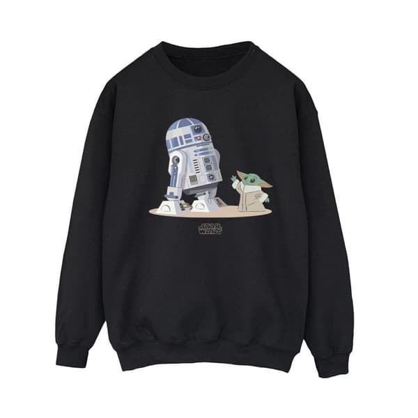 Star Wars Sweatshirt - The Mandalorian R2D2 And Grogu för damer/kvinnor