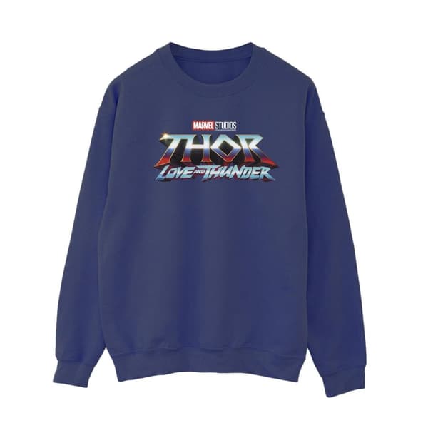 Marvel Dam/Tjej - Thor Love And Thunder - Sweatshirt med logotyp