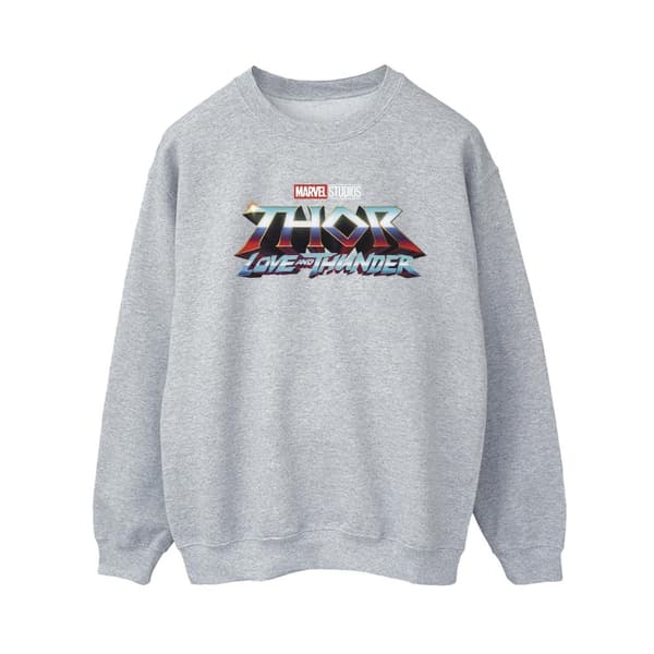 Marvel Dam/Tjej - Thor Love And Thunder - Sweatshirt med logotyp