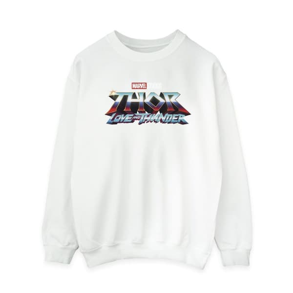 Marvel Dam/Tjej - Thor Love And Thunder - Sweatshirt med logotyp